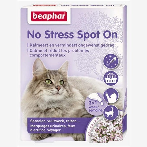 Beaphar No Stress Spot On Kalmeert En Stimuleert Goed Gedrag Kat