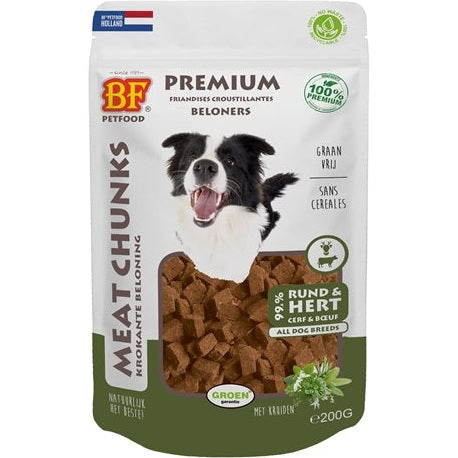 Bf Petfood Meat Chunks Rund En Hert