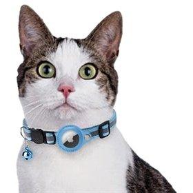 Croci Halsband Kat Met Tag Houder Lichtblauw