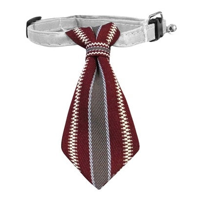 Croci Stropdas Hond Bordeauxrood