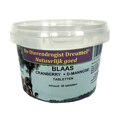 Dierendrogist Blaas / Cranberry / D-Mannose Tabletten