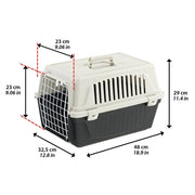 Ferplast Atlas 10 Vervoersbox Wit / Antraciet 48X32,5X29 Cm