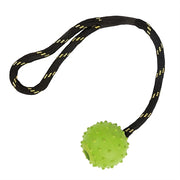 Happy Pet Tough Hondenspeelgoed Rubber Bal Touw Assorti