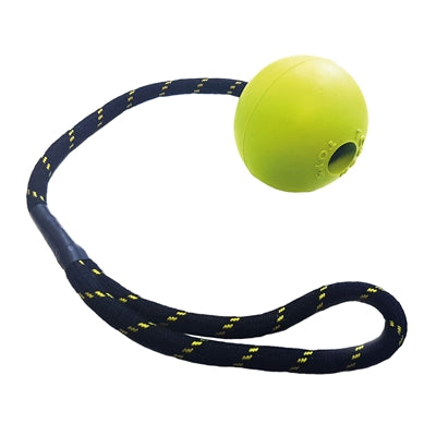 Happy Pet Tough Hondenspeelgoed Rubber Bal Touw Assorti