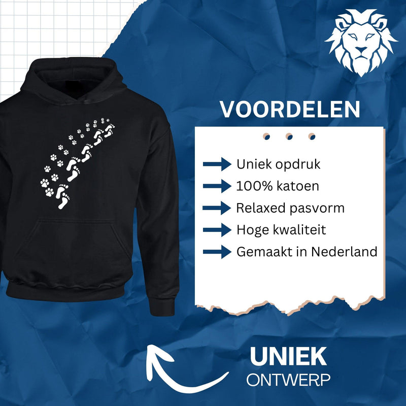 Hoodie pootjes en voet afdrukken