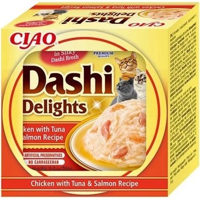 Inaba Dashi Delights Chicken With Tuna & Salmon Recipe