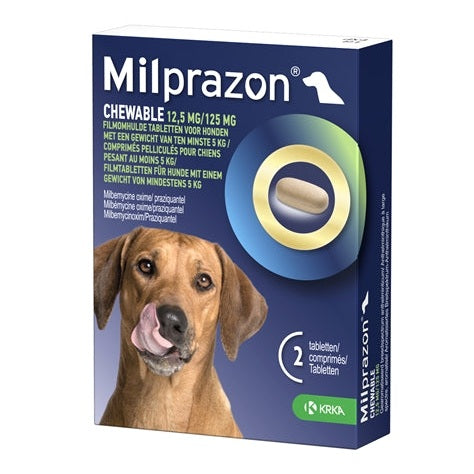 Krka Milprazon Kauwtabletten Ontwormingstabletten Hond
