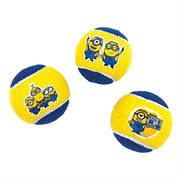 Minions Squeaky Tennisballen Met Piep Geel / Blauw 6,5 Cm