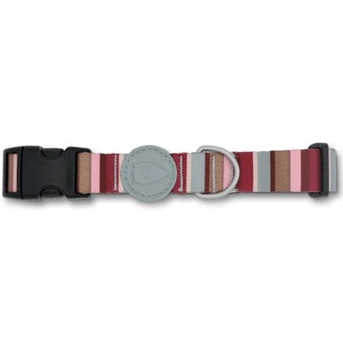 Morso Halsband Hond Gerecycled Skyline Rood / Roze