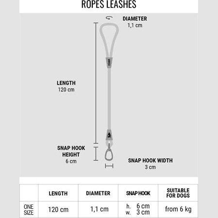 Morso Hondenriem Soft Rope Gerecycled Black Zwart