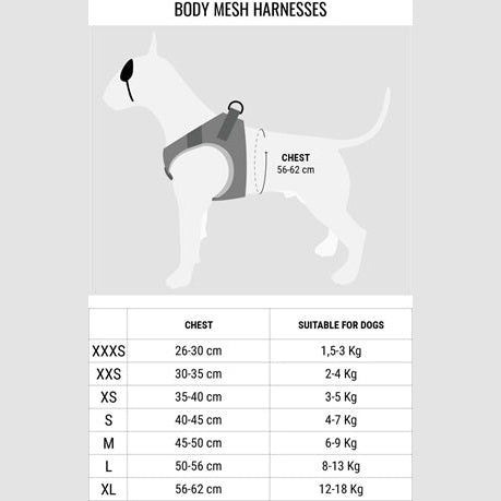 Morso Hondentuig Body Mesh Gerecycled Full Metal Dog Bruin