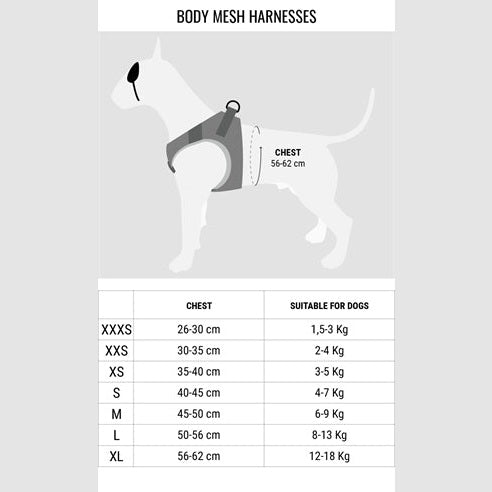 Morso Hondentuig Body Mesh Gerecycled Lipstick Roze