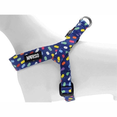 Morso Mini Hondentuig Verstelbaar Gerecycled Color Invaders Paars