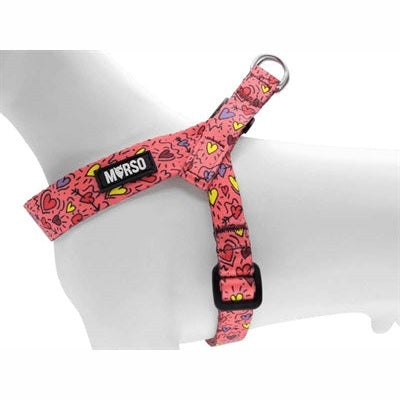 Morso Mini Hondentuig Verstelbaar Gerecycled Pink Think Roze