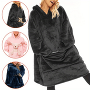 Oversized Snuggle Hoodie Deken met Buidelzakken
