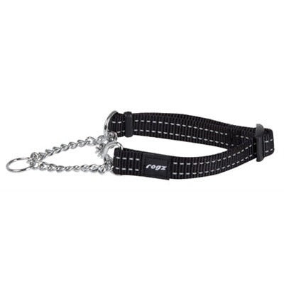 Rogz For Dogs Snake Halfslip Halsband Zwart