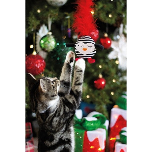 Rosewood Kattenhengel Gestreepte Pinguin Met Veer