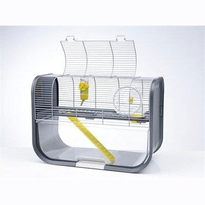 Savic Hamsterkooi Geneva Antraciet / Zilver