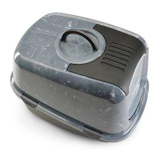 Savic Kattenbak Nestor Jumbo Marble Grijs / Zwart