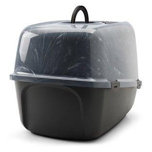 Savic Kattenbak Nestor Jumbo Marble Grijs / Zwart