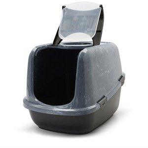 Savic Kattenbak Nestor Jumbo Marble Grijs / Zwart