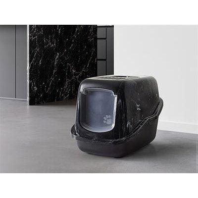 Savic Kattenbak Nestor Marble Zwart / Wit