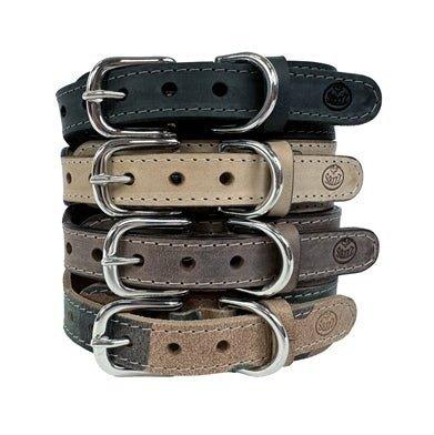 Sazzz Halsband Hond Boho Vintage Leer Camouflage