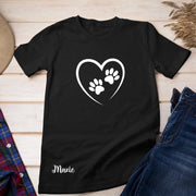 Shirt Dames met Hartje en Naam