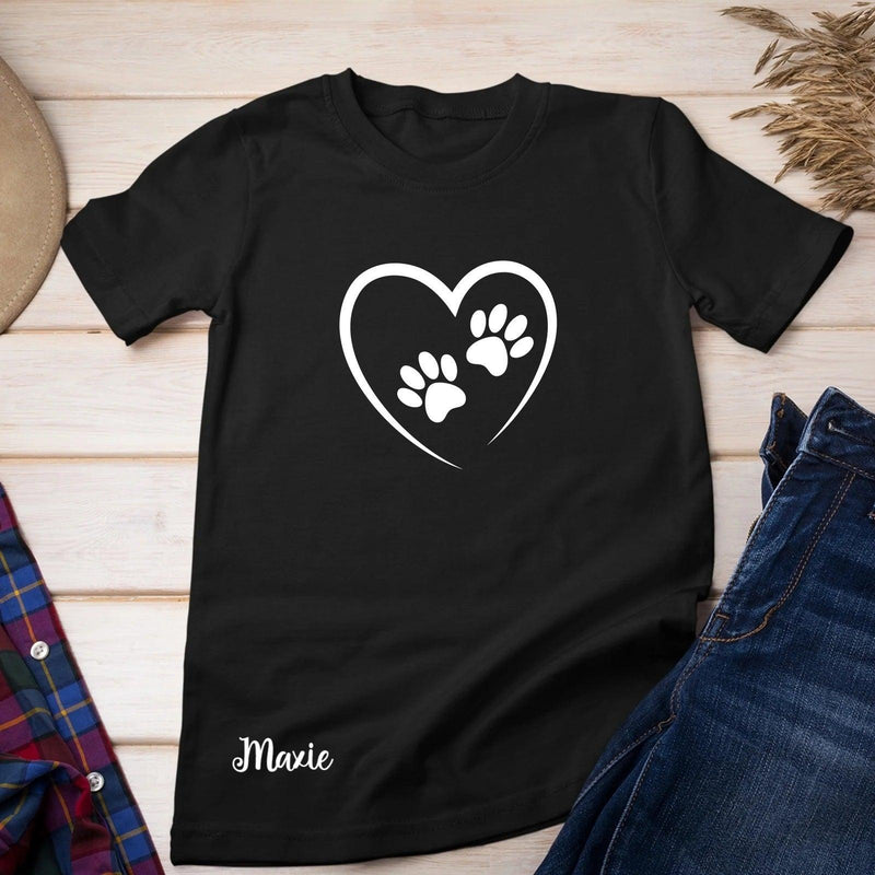 Shirt Dames met Hartje en Naam