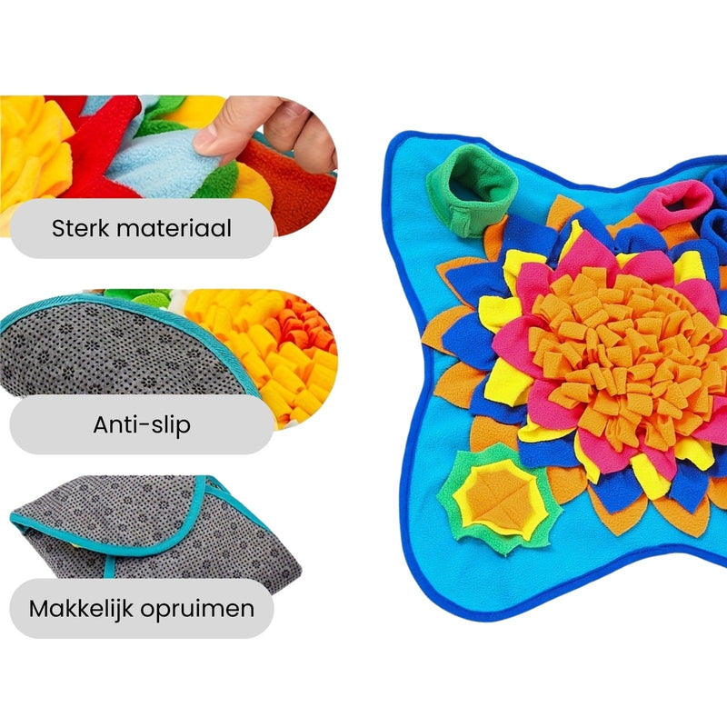 Snuffelmat Zonnige Bloem 40 x 40cm