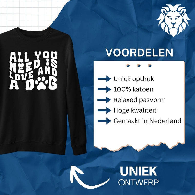 Sweater All You Need is Love and a Dog