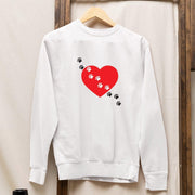 Sweater Hart met Pootjes voetpad