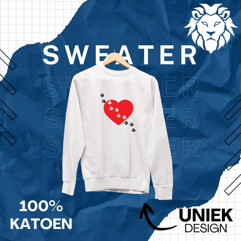 Sweater Hart met Pootjes voetpad