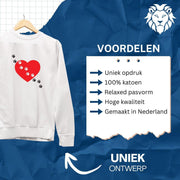 Sweater Hart met Pootjes voetpad