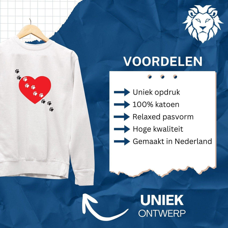 Sweater Hart met Pootjes voetpad
