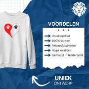 Sweater Hart met Twee Hondenpootjes