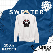 Sweater Hondenpoot met Hartjes