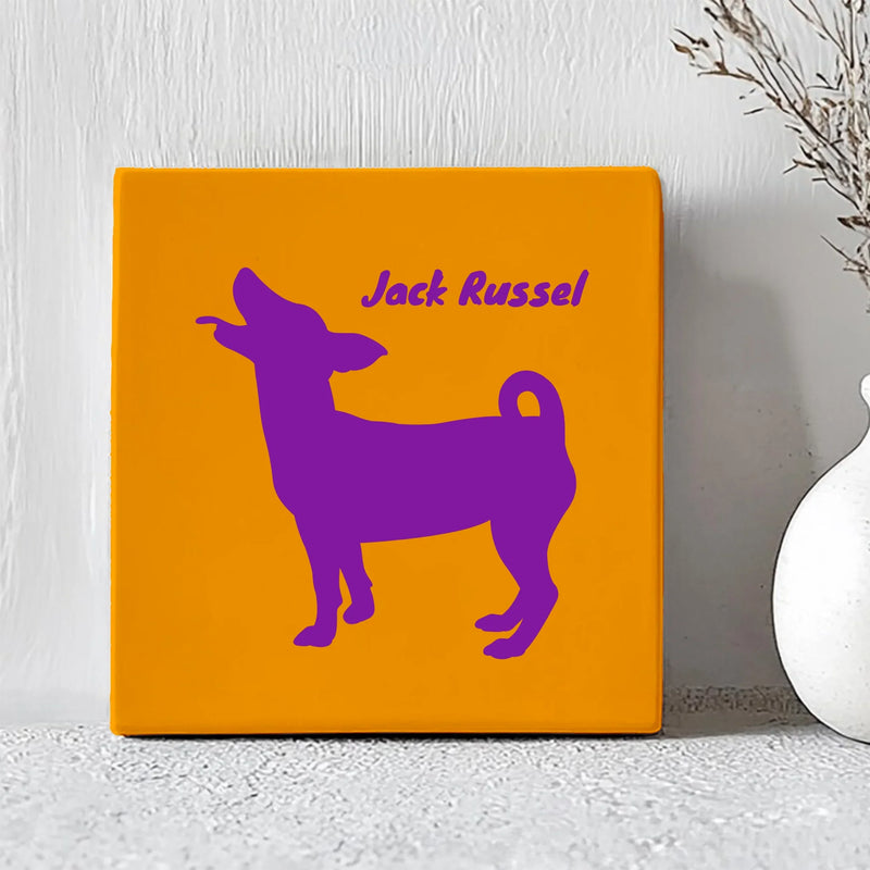 Tegel met Tekst Jack Russel