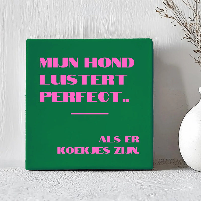 Tegel - Mijn Hond Luistert Perfect