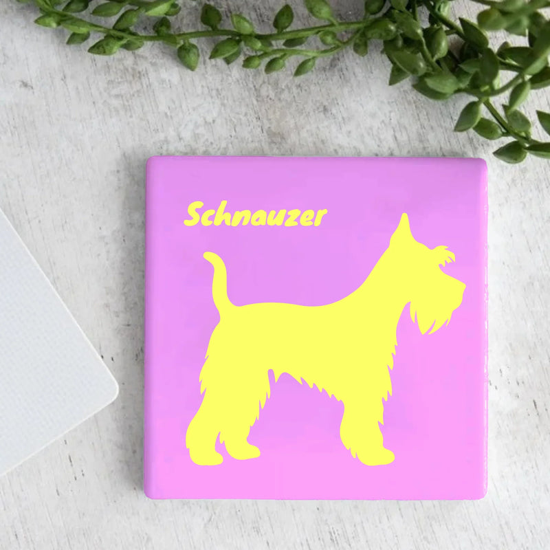 Tegel met Tekst - Schnauzer