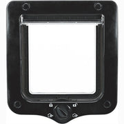 Trixie 4-Weg Kattenluik Inclusief Tunnelstuk Zwart