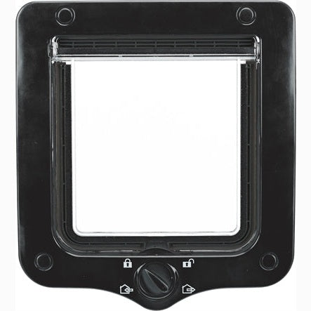 Trixie 4-Weg Kattenluik Inclusief Tunnelstuk Zwart