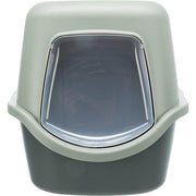 Trixie Be Eco Gerecycled Kattenbak Vico Met Kap Antraciet/Groen