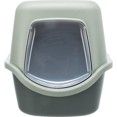 Trixie Be Eco Gerecycled Kattenbak Vico Met Kap Antraciet/Groen
