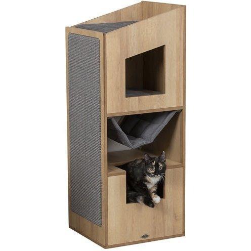 Trixie Citystyle Cat Tower Bruin / Grijs
