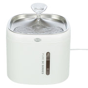 Trixie Drinkfontein Aqua Pure Kunststof / Rvs Wit 18X18X14,5 Cm