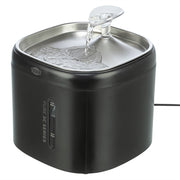 Trixie Drinkfontein Aqua Pure Kunststof / Rvs Zwart 18X18X14,5 Cm