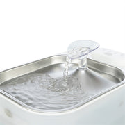 Trixie Drinkfontein Aqua Square Kunststof / Rvs Wit 23,5X16X15,5 Cm