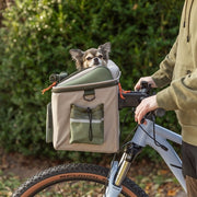 Trixie Fietsmand Voor Stuur Polyester Olijfgroen / Beige 48X34X40 Cm