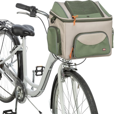 Trixie Fietsmand Voor Stuur Polyester Olijfgroen / Beige 48X34X40 Cm